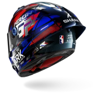 CASCO SHARK AERON GP FIM RACING #1 REPLICA ZARCO VICTORY 2025 Carbon Blue Chrom
