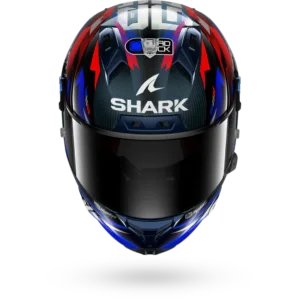 CASCO SHARK AERON GP FIM RACING #1 REPLICA ZARCO VICTORY 2025 Carbon Blue Chrom
