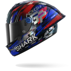 CASCO SHARK AERON GP FIM RACING #1 REPLICA ZARCO VICTORY 2025 Carbon Blue Chrom