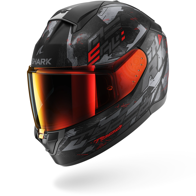 CASCO SHARK RIDILL 2 Molokai Matte Black Anthracite Red