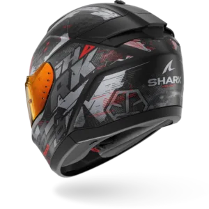 CASCO SHARK RIDILL 2 Molokai Matte Black Anthracite Red