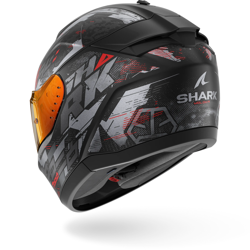 CASCO SHARK RIDILL 2 Molokai Matte Black Anthracite Red
