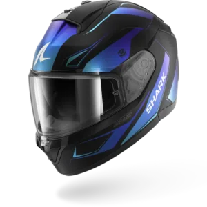 CASCO SHARK RIDILL 2 MEKARIUM Mat Black Blue Blue