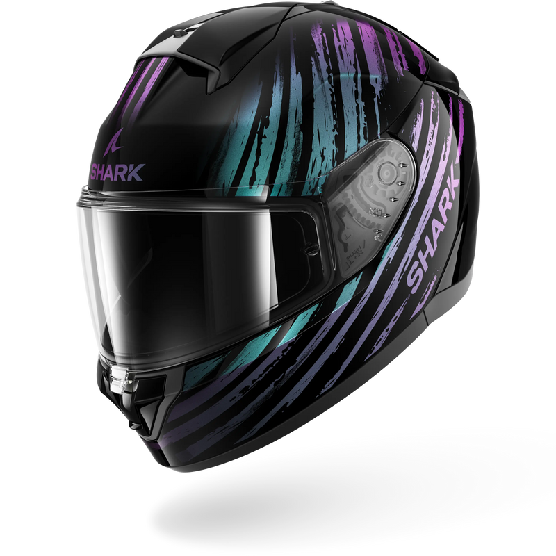 CASCO SHARK RIDILL 2 Assya Black Glitter Black