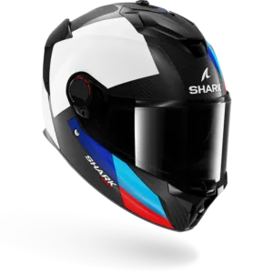 CASCO SHARK SPARTAN GT PRO CARBON Dokhta Carbon White Blue