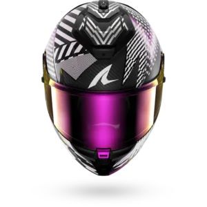 CASCO SHARK SPARTAN GT PRO CARBON STHYR Mat Carbon Violet Chrom