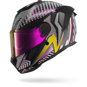 CASCO SHARK SPARTAN GT PRO CARBON STHYR Mat Carbon Violet Chrom