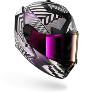 CASCO SHARK SPARTAN GT PRO CARBON STHYR Mat Carbon Violet Chrom