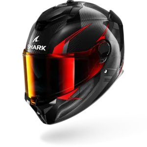 CASCO SHARK SPARTAN GT PRO CARBON Kultram Carbon Black Red