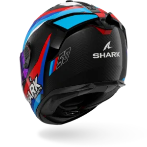CASCO SHARK SPARTAN GT PRO CARBON GUINTOLI Carbon Blue Red