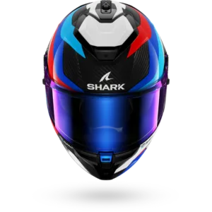 CASCO SHARK SPARTAN GT PRO CARBON GUINTOLI Carbon Blue Red
