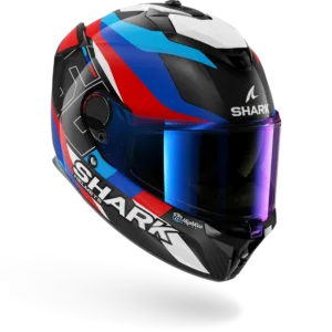CASCO SHARK SPARTAN GT PRO CARBON GUINTOLI Carbon Blue Red