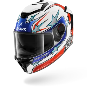 CASCO SHARK SPARTAN GT PRO Flagstaff White Red Blue