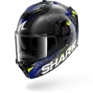 CASCO SHARK SPARTAN GT PRO CARBON SPEED-VIB Carbon Anthracite Blue
