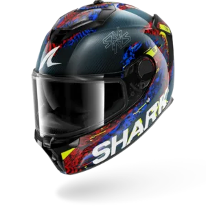 CASCO SHARK SPARTAN GT PRO CARBON SPEED-VIB Carbon Blue Red