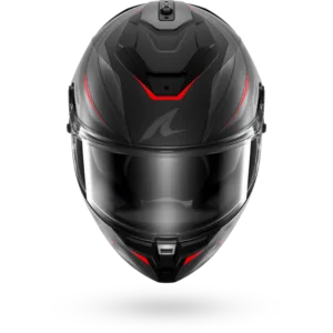 CASCO SHARK SPARTAN GT PRO CARBON MEKARIUM Mat Carbon Anthracite Red
