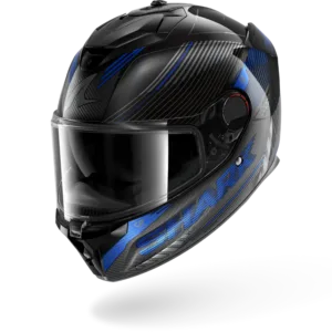CASCO SHARK SPARTAN GT PRO CARBON AXIUM Carbon Anthracite Blue