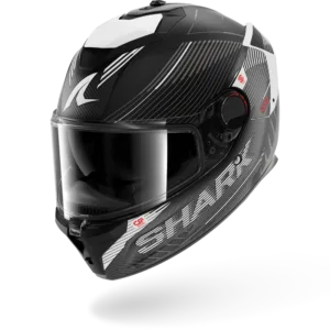 CASCO SHARK SPARTAN GT PRO CARBON AXIUM Carbon Anthracite White