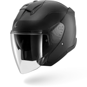 CASCO SHARK SKWAL JET Blank Matte Black Matte