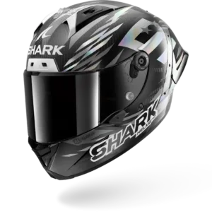 CASCO SHARK AERON-GP FIM 2 FIM RACING #2 REPLICA ZARCO WINTER TEST 2026 Carbon Anthracite Chrom