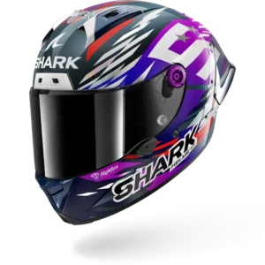 CASCO SHARK AERON-GP FIM 2 RACING #2 REPLICA ZARCO SIGNATURE 2026 Carbon Violet Chrom