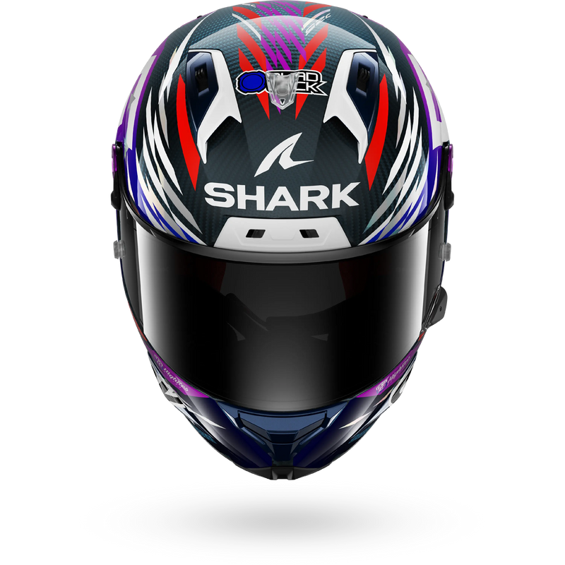 CASCO SHARK AERON-GP FIM 2 RACING #2 REPLICA ZARCO SIGNATURE 2026 Carbon Violet Chrom