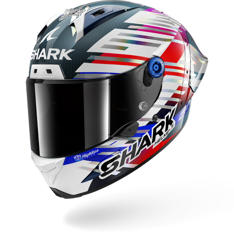 CASCO SHARK AERON-GP FIM 2 RACING #2 REPLICA ZARCO GP DE FRANCE 2026 Carbon Chrome Red