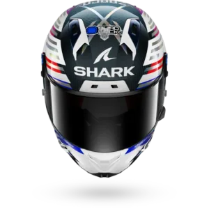 CASCO SHARK AERON-GP FIM 2 RACING #2 REPLICA ZARCO GP DE FRANCE 2026 Carbon Chrome Red