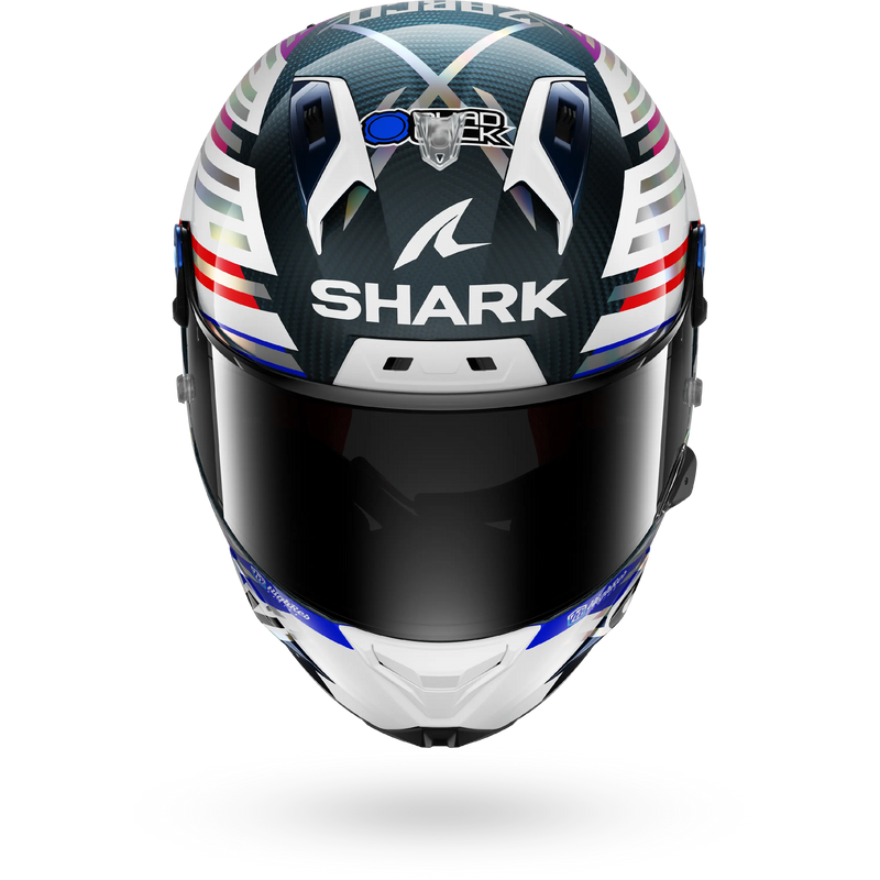 CASCO SHARK AERON-GP FIM 2 RACING #2 REPLICA ZARCO GP DE FRANCE 2026 Carbon Chrome Red