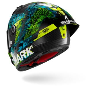 CASCO SHARK AERON-GP FIM 2 SPEED-VIB Carbon Blue Green