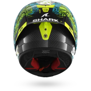 CASCO SHARK AERON-GP FIM 2 SPEED-VIB Carbon Blue Green