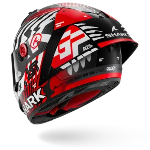 CASCO SHARK AERON-GP FIM 2 SPEED-FANCY Mat Carbon White Red