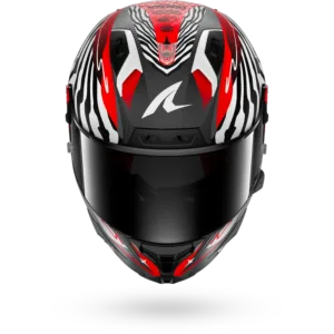CASCO SHARK AERON-GP FIM 2 SPEED-FANCY Mat Carbon White Red