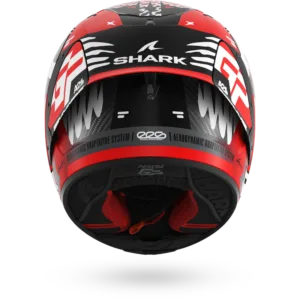 CASCO SHARK AERON-GP FIM 2 SPEED-FANCY Mat Carbon White Red