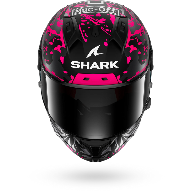CASCO SHARK AERON-GP FIM 2 REPLICA REDDING Mat Black Violet Blue
