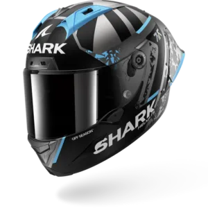CASCO SHARK AERON-GP FIM 2 RACING #2 REPLICA RAUL FERNANDEZ WINTER TEST Anthracite Blue Silver