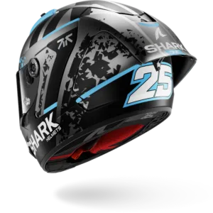 CASCO SHARK AERON-GP FIM 2 RACING #2 REPLICA RAUL FERNANDEZ WINTER TEST Anthracite Blue Silver