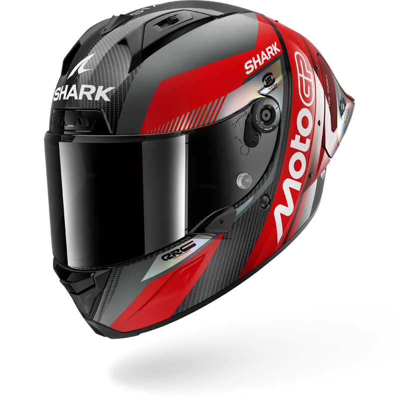 CASCO SHARK AERON-GP FIM 2 MOTOGP Carbon Red Chrom