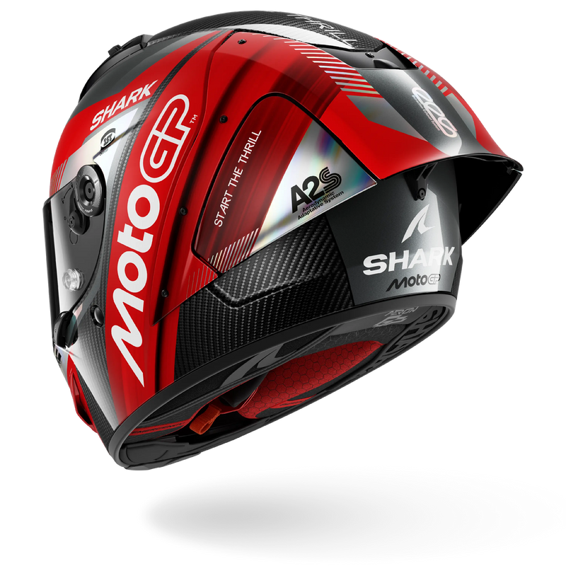 CASCO SHARK AERON-GP FIM 2 MOTOGP Carbon Red Chrom
