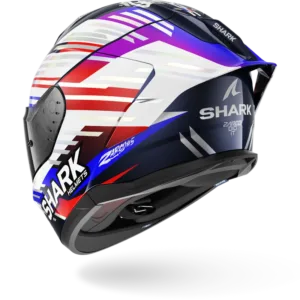 CASCO SHARK SKWAL CUP REPLICA ZARCO GP DE FRANCE 2026 Blue Chrome Red