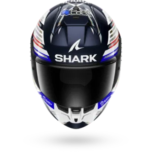 CASCO SHARK SKWAL CUP REPLICA ZARCO GP DE FRANCE 2026 Blue Chrome Red