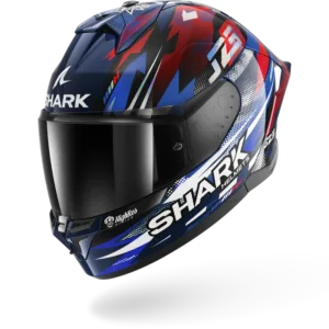 CASCO SHARK SKWAL CUP REPLICA ZARCO GP DE FRANCE Blue Chrome Red
