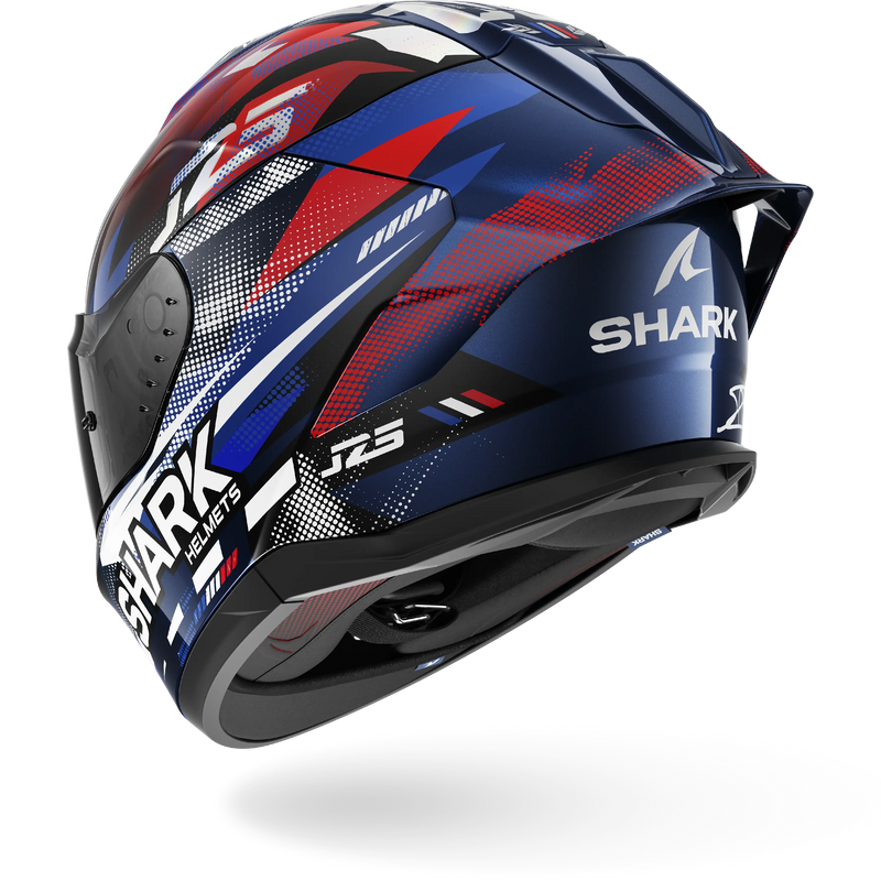 CASCO SHARK SKWAL CUP REPLICA ZARCO GP DE FRANCE Blue Chrome Red