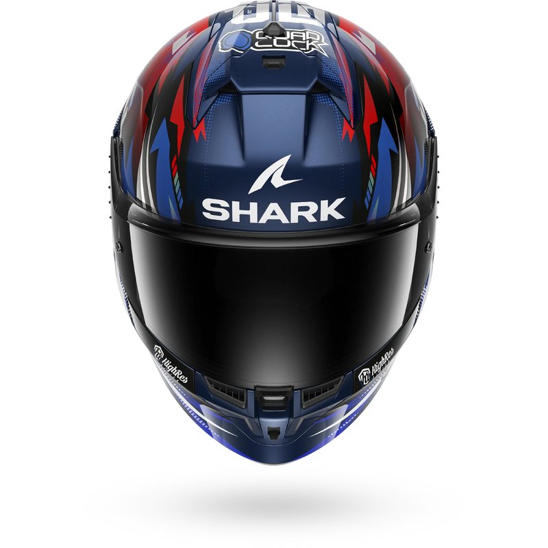 CASCO SHARK SKWAL CUP REPLICA ZARCO GP DE FRANCE Blue Chrome Red