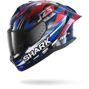 CASCO SHARK SKWAL CUP REPLICA ZARCO GP DE FRANCE Blue Chrome Red