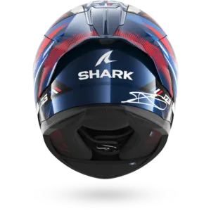 CASCO SHARK SKWAL CUP REPLICA ZARCO GP DE FRANCE Blue Chrome Red