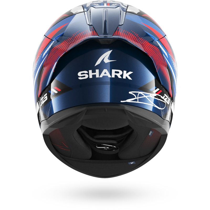 CASCO SHARK SKWAL CUP REPLICA ZARCO GP DE FRANCE Blue Chrome Red