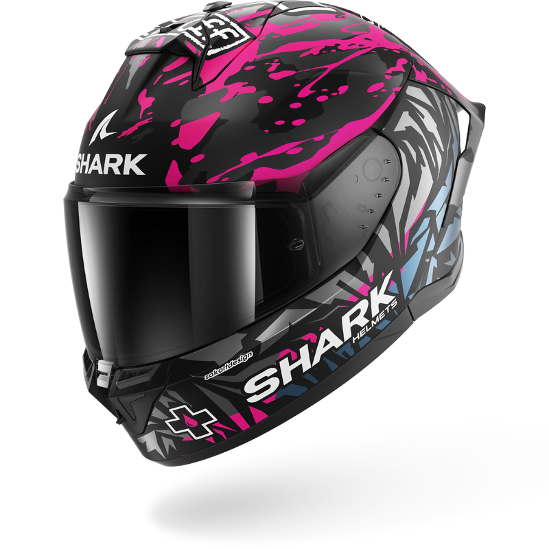 CASCO SHARK SKWAL CUP REPLICA REDDING Mat Black Violet Blue