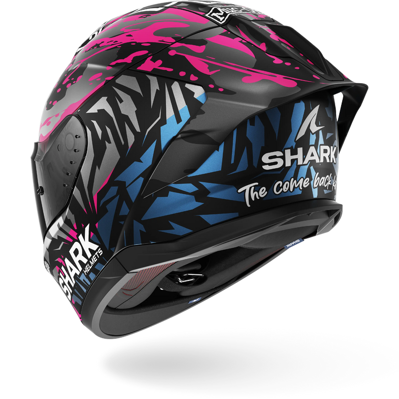 CASCO SHARK SKWAL CUP REPLICA REDDING Mat Black Violet Blue