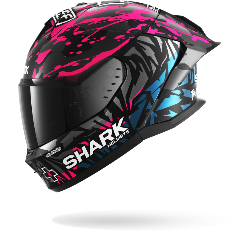 CASCO SHARK SKWAL CUP REPLICA REDDING Mat Black Violet Blue